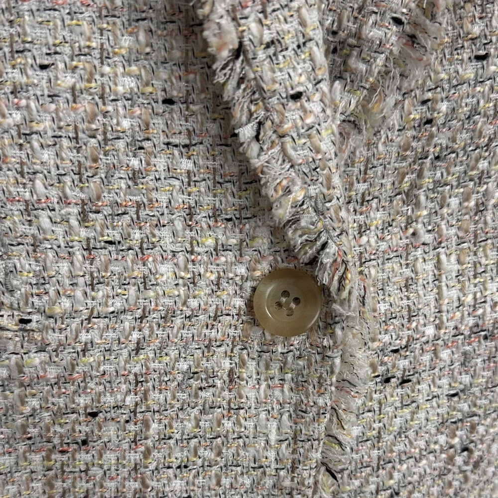 Ann Taylor Women's Beige Tweed Blazer - Picture 2 of 5